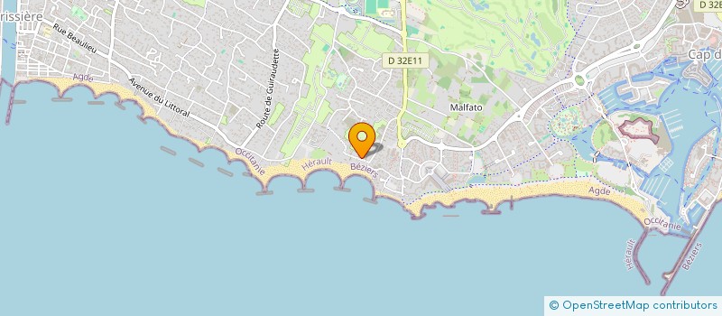 localisation de l'entreprise BATILUX CONFORT  AGDE