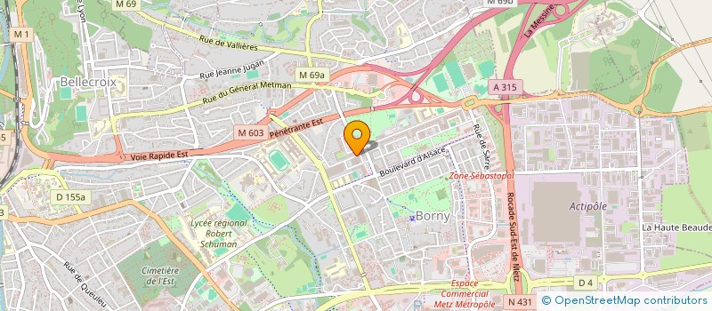 localisation de l'entreprise BATILUX SARL à METZ