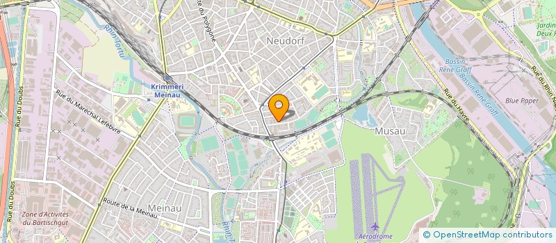 localisation de l'entreprise BATILUXE à STRASBOURG