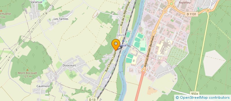 localisation de l'entreprise BATILUXE  JAUX