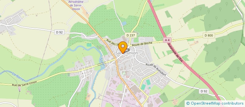 localisation de l'entreprise BATIM à SARRE-UNION