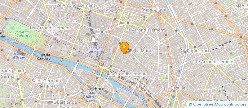 localisation de l'entreprise BATIM  PARIS