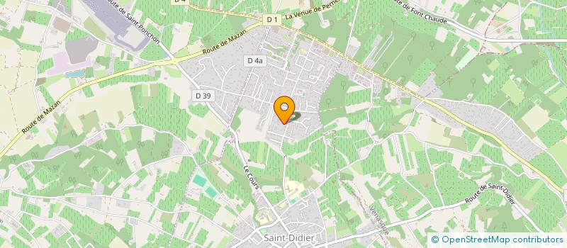 localisation de l'entreprise BATIM'ANT  SAINT-DIDIER