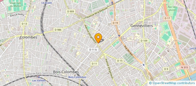 localisation de l'entreprise BATIM. C.  ASNIERES-SUR-SEINE