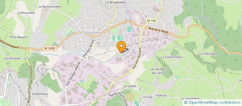 localisation de l'entreprise BATIM FRANCE  LA TALAUDIERE