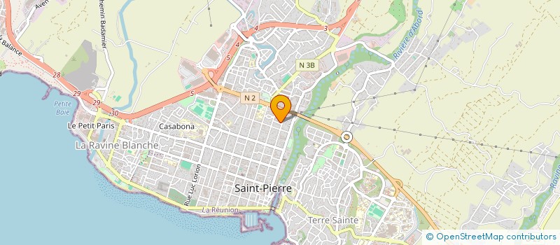 localisation de l'entreprise BATIM' OI à SAINT-PIERRE