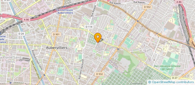 localisation de l'entreprise BATIM TRAVAUX à AUBERVILLIERS