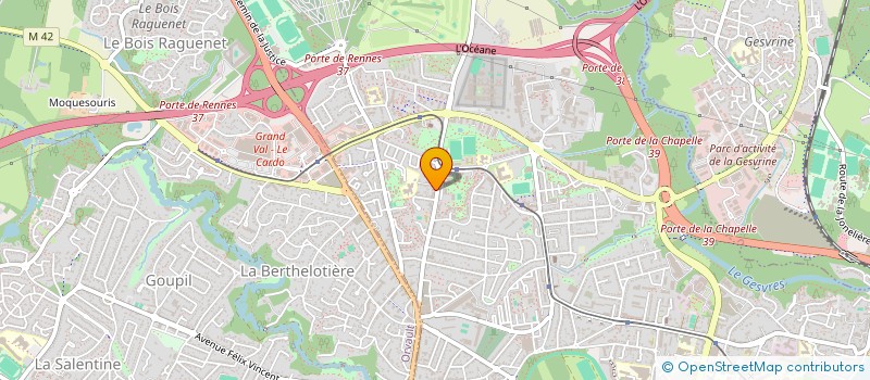 localisation de l'entreprise BATIMA à NANTES