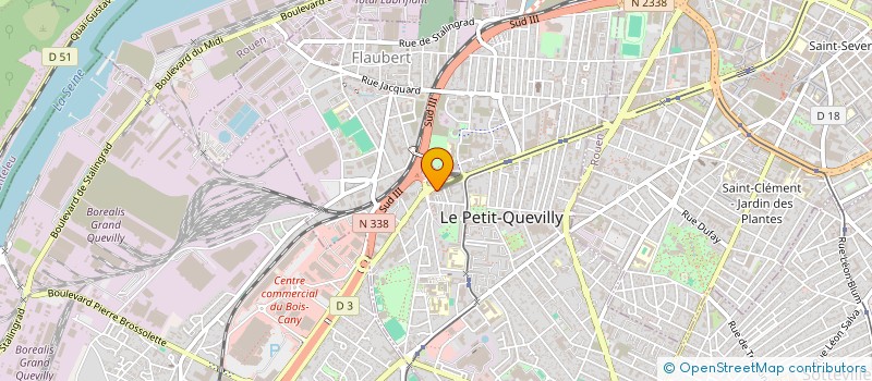 localisation de l'entreprise BATIMADE NORMANDIE à LE PETIT-QUEVILLY
