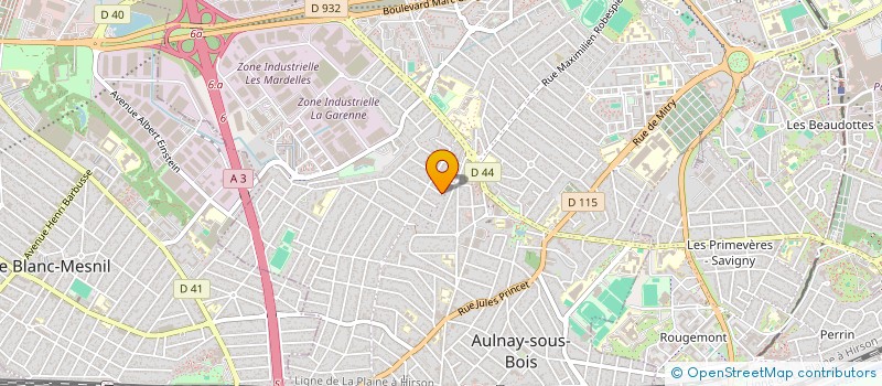 localisation de l'entreprise BATIMAF à AULNAY-SOUS-BOIS