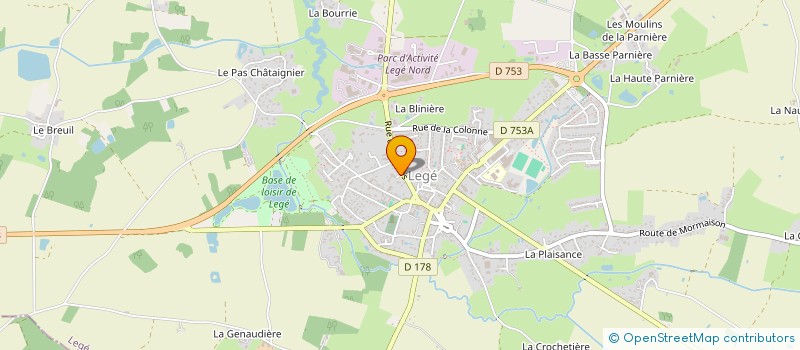 localisation de l'entreprise BATIMAG 44 à LEGE