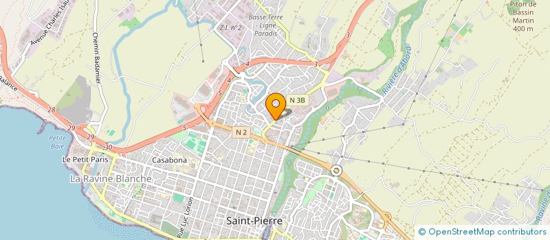 localisation de l'entreprise BATIMAN à SAINT-PIERRE