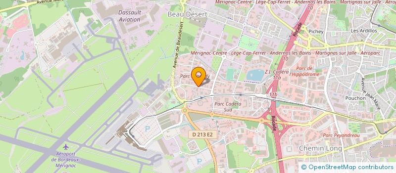 localisation de l'entreprise BATIMAP à MERIGNAC