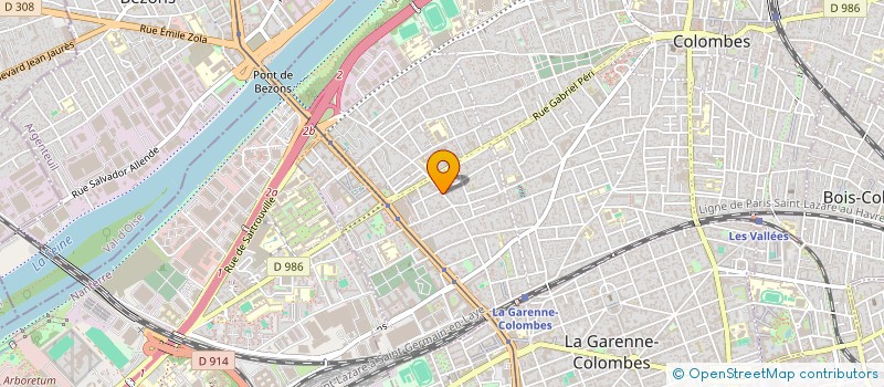 localisation de l'entreprise BATIMART à COLOMBES