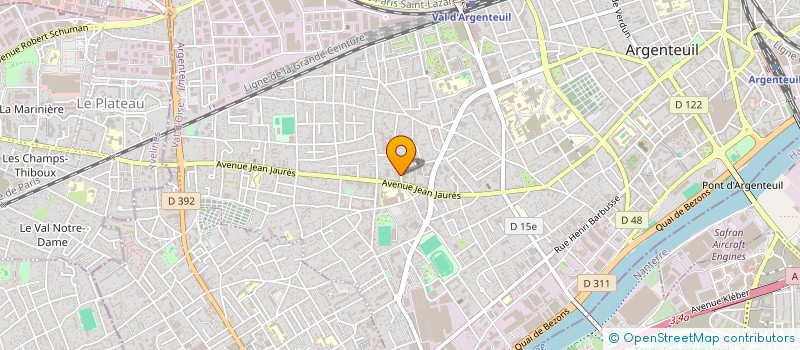 localisation de l'entreprise BATIMAT  ARGENTEUIL