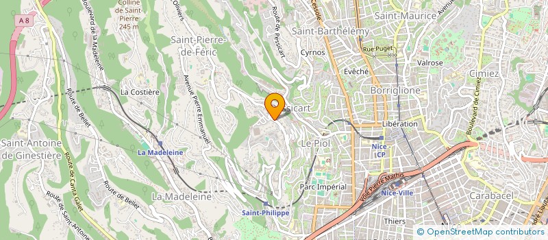 localisation de l'entreprise BATIMAT CONSULTING  NICE