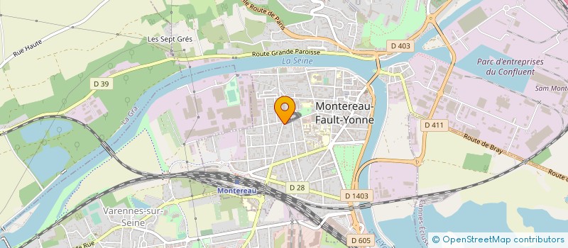 localisation de l'entreprise BATIMAT PIERRE ET TRADITION  MONTEREAU-FAULT-YONNE