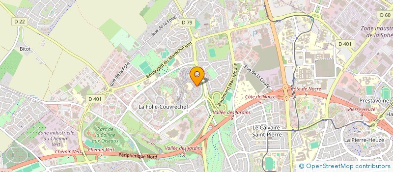 localisation de l'entreprise BATIMAT14 à CAEN