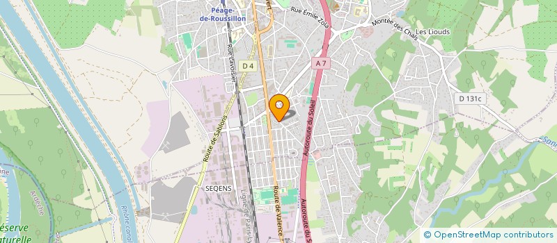 localisation de l'entreprise BATIMAX  ROUSSILLON