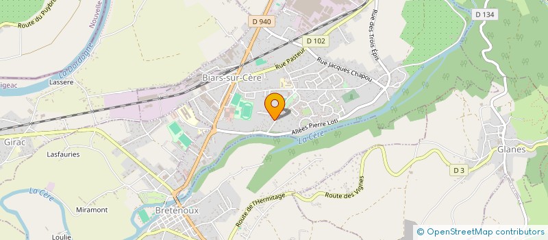 localisation de l'entreprise BATIMAX  BIARS SUR CERE