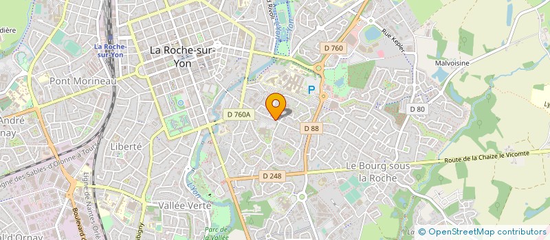 localisation de l'entreprise BATIMCA à LA ROCHE-SUR-YON
