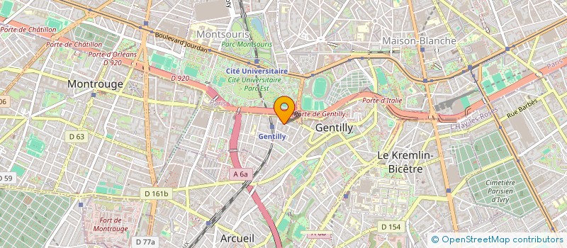 localisation de l'entreprise BATIMEA à GENTILLY