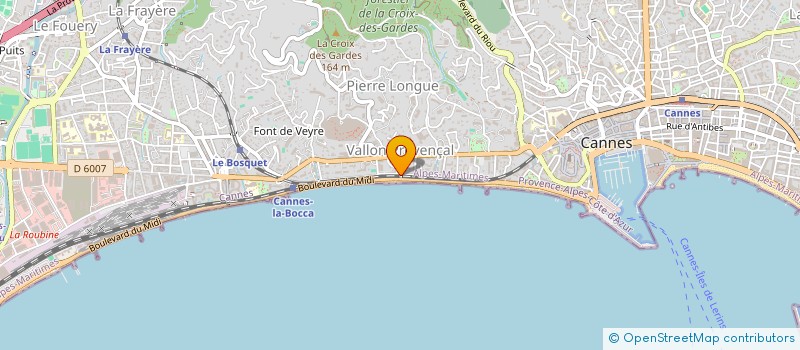 localisation de l'entreprise BATIMED à CANNES