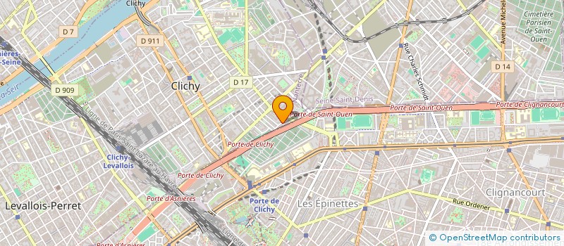 localisation de l'entreprise BATIMED à CLICHY