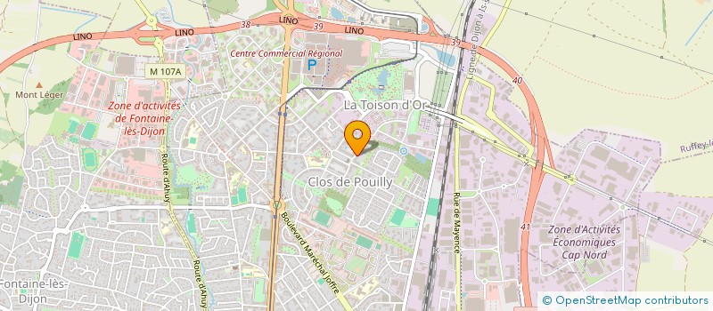 localisation de l'entreprise BATIMED à DIJON