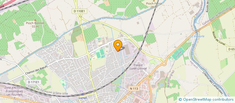 localisation de l'entreprise BATIMENT à LUNEL