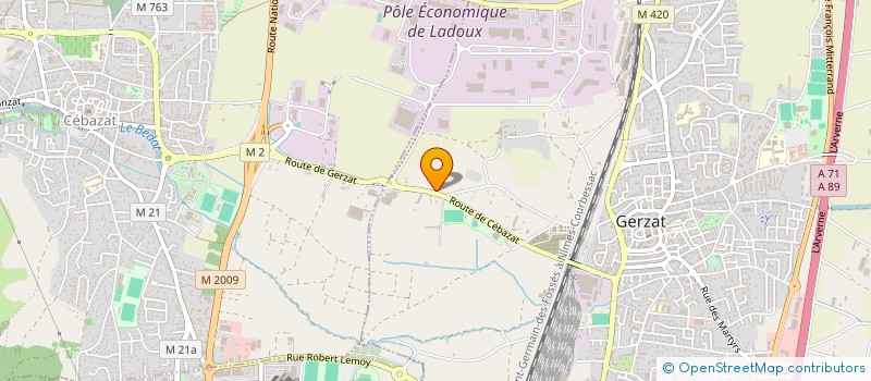 localisation de l'entreprise BATIMENT 63  GERZAT