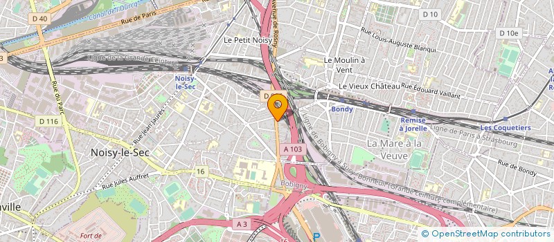 localisation de l'entreprise BATIMENT AGENCEMENT CONCEPT à NOISY-LE-SEC