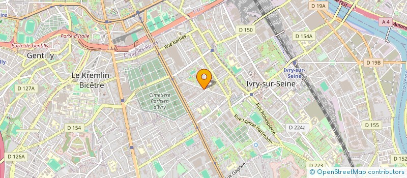 localisation de l'entreprise BATIMENT AGENCEMENT GENERAL à IVRY-SUR-SEINE