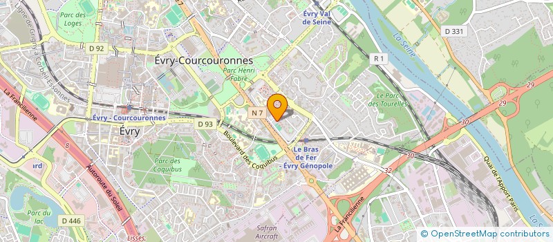 localisation de l'entreprise BATIMENT AMENAGEMENT RENOVATION à EVRY-COURCOURONNES