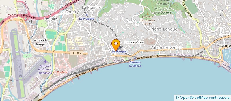 localisation de l'entreprise BATIMENT ARCHITECTURE TRVX INNOV.RASSEMB à CANNES