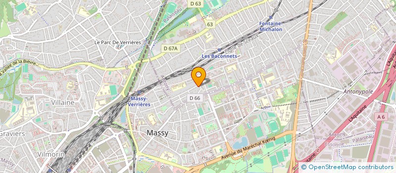 localisation de l'entreprise BATIMENT-ASSAINISSEMENT-CONSEILS à ANTONY