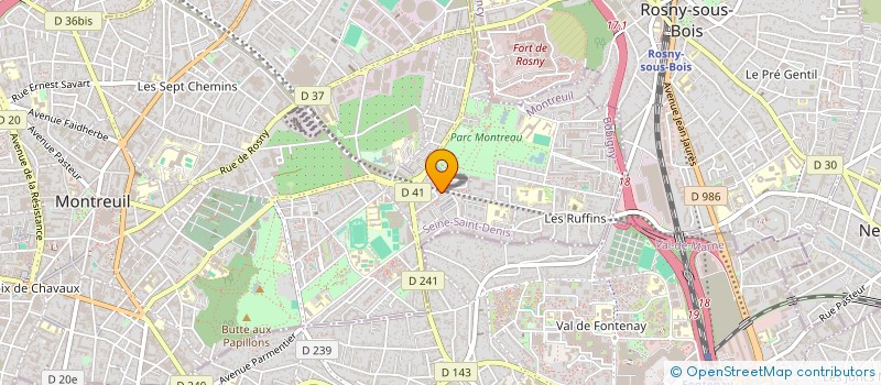 localisation de l'entreprise BATIMENT AYACHE à MONTREUIL