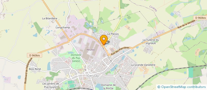 localisation de l'entreprise BATIMENT B  CERIZAY