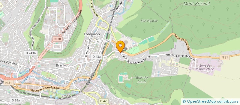 localisation de l'entreprise BATIMENT BLEU NORMANDIE 76  DARNETAL