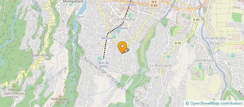 localisation de l'entreprise BATIMENT CARRELAGE 974 à SAINT-DENIS