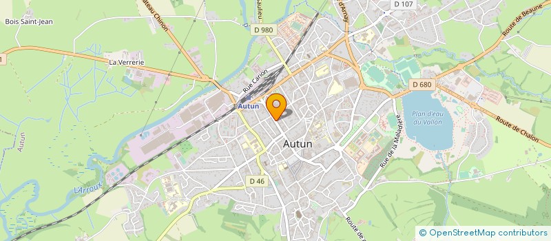 localisation de l'entreprise BATIMENT CFA BOURGOGNE- FRANCHE- COMTE à AUTUN