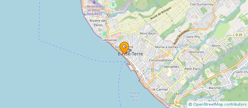 localisation de l'entreprise BATIMENT CHARPENTE COUVERTURE à BASSE-TERRE