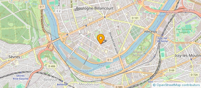 localisation de l'entreprise BATIMENT.COM à BOULOGNE-BILLANCOURT