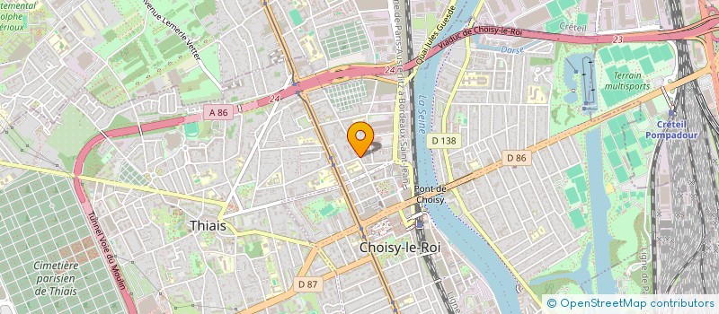 localisation de l'entreprise BATIMENT CONSEIL GARANTIE  CHOISY-LE-ROI