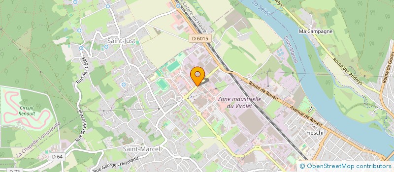 localisation de l'entreprise BATIMENT CONSTRUCTION MACONNERIE GENERAL  ST MARCEL