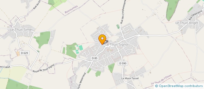 localisation de l'entreprise BATIMENT CONSTRUCTION RENOVATION TP  LE THUIT DE L'OISON