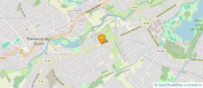 localisation de l'entreprise BATIMENT D'OC  PLAISANCE DU TOUCH