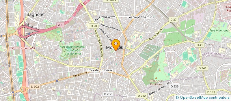 localisation de l'entreprise BATIMENT DANIEL à MONTREUIL