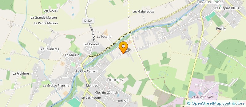localisation de l'entreprise BATIMENT DIVERS ET D'ANTAN  DONNERY