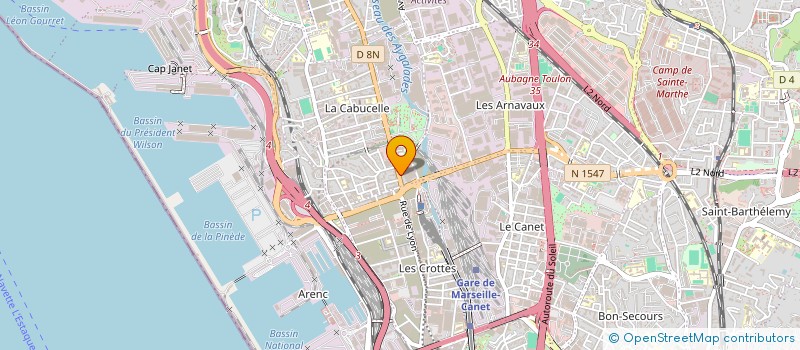 localisation de l'entreprise BATIMENT DU MIDI à MARSEILLE
